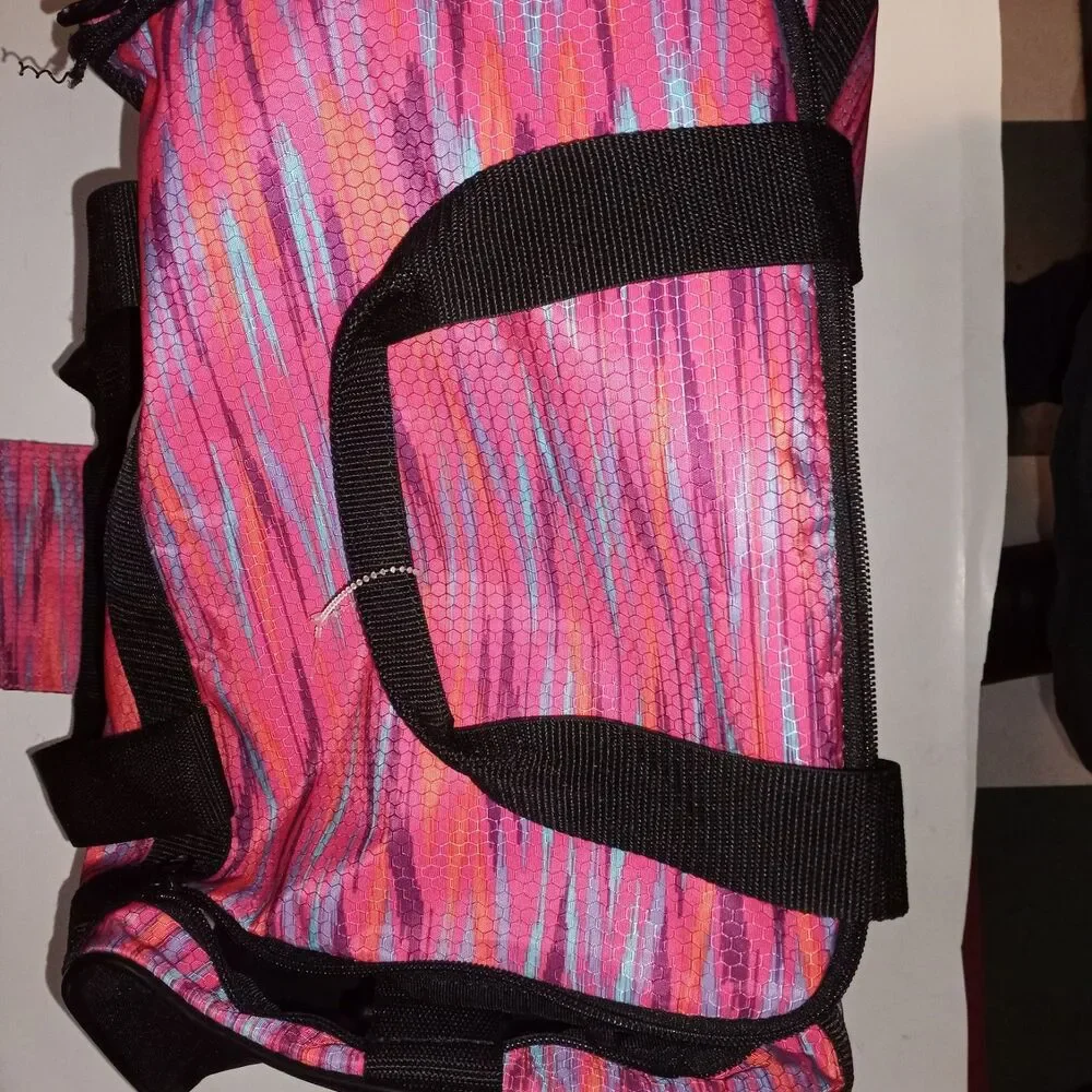Adidas Pink Purple Gym Duffel Bag Travel Overnight Weekend Carry On Adjustable